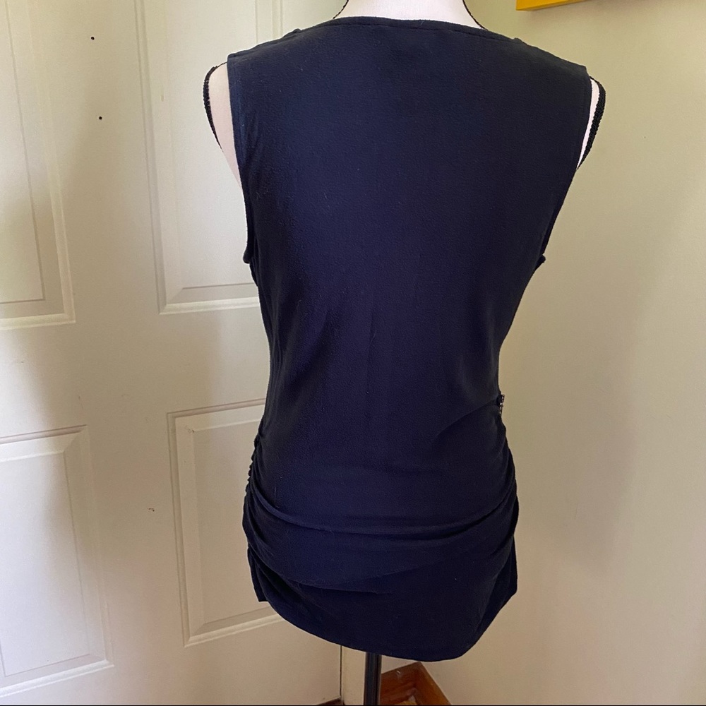 BANANA REPUBLIC Black Tunic Tank size L - Picture 4 of 7